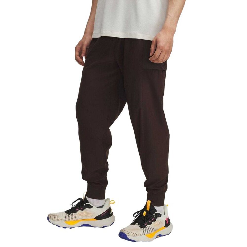 Under Armour Mens Trail Run Tapered Slim Joggers / Brown